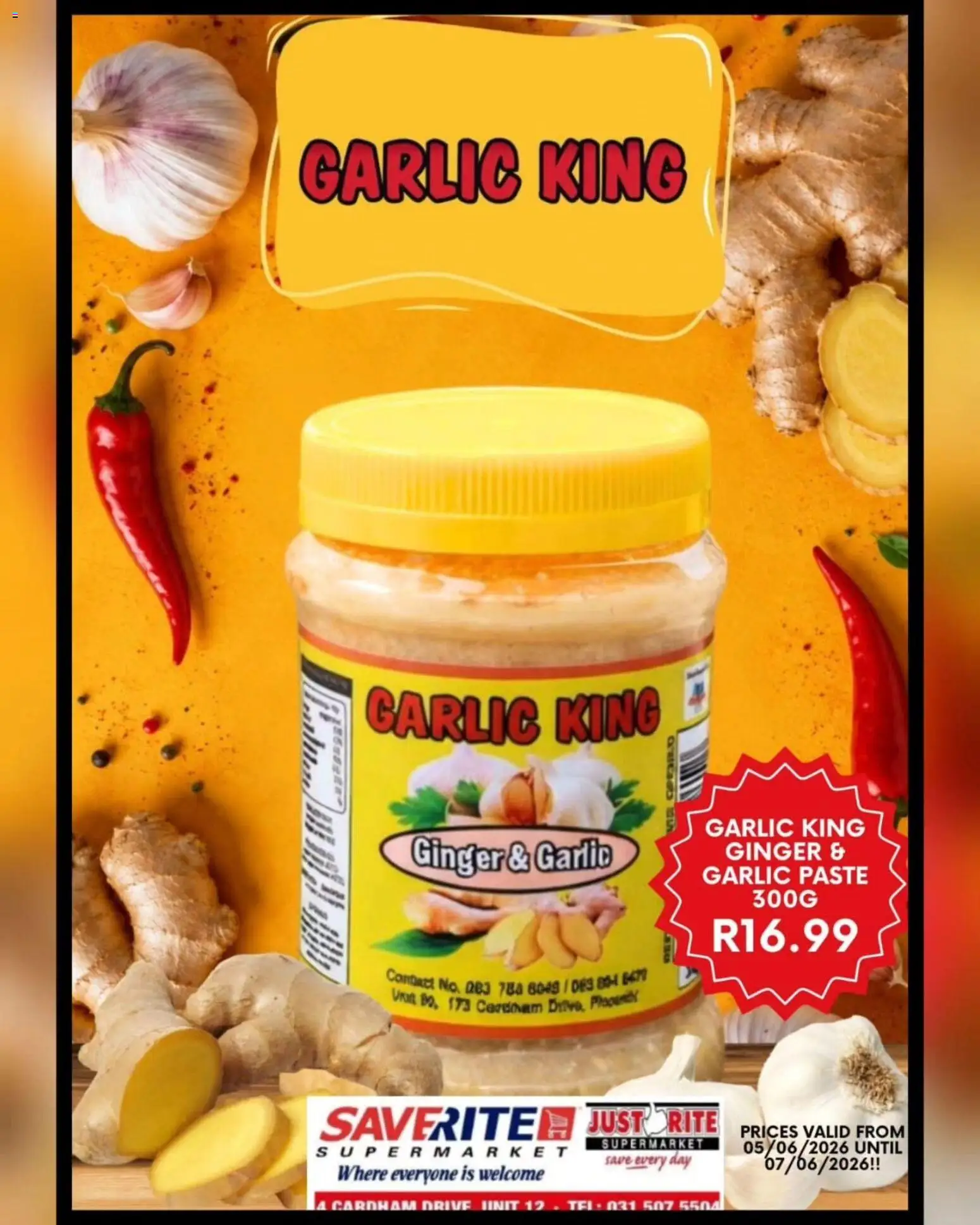 Saverite Weekend Winners Garlic King from 05/06 - 07/06/2026