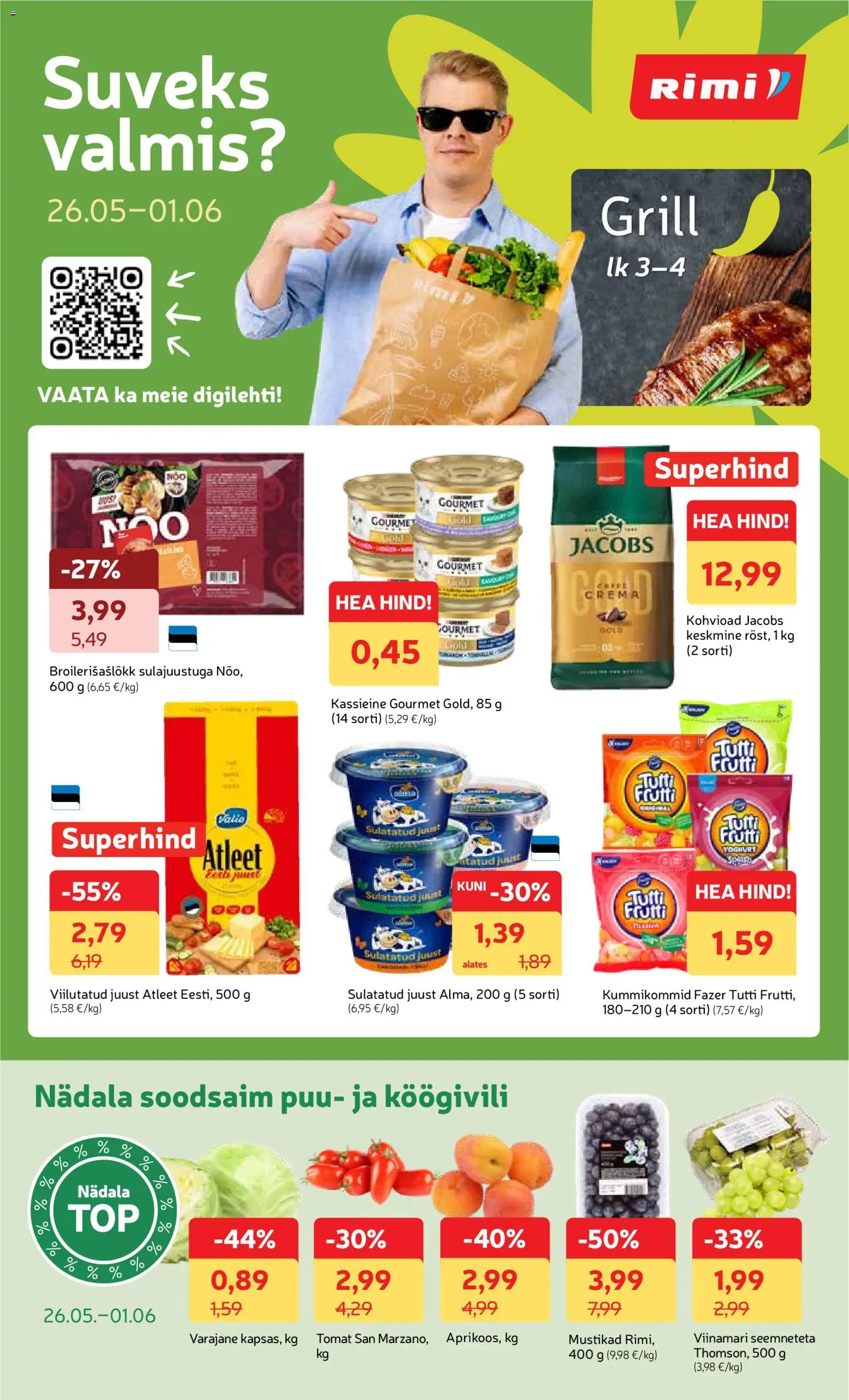 Rimi kliendilehe eelvaade alates 26.05.2026