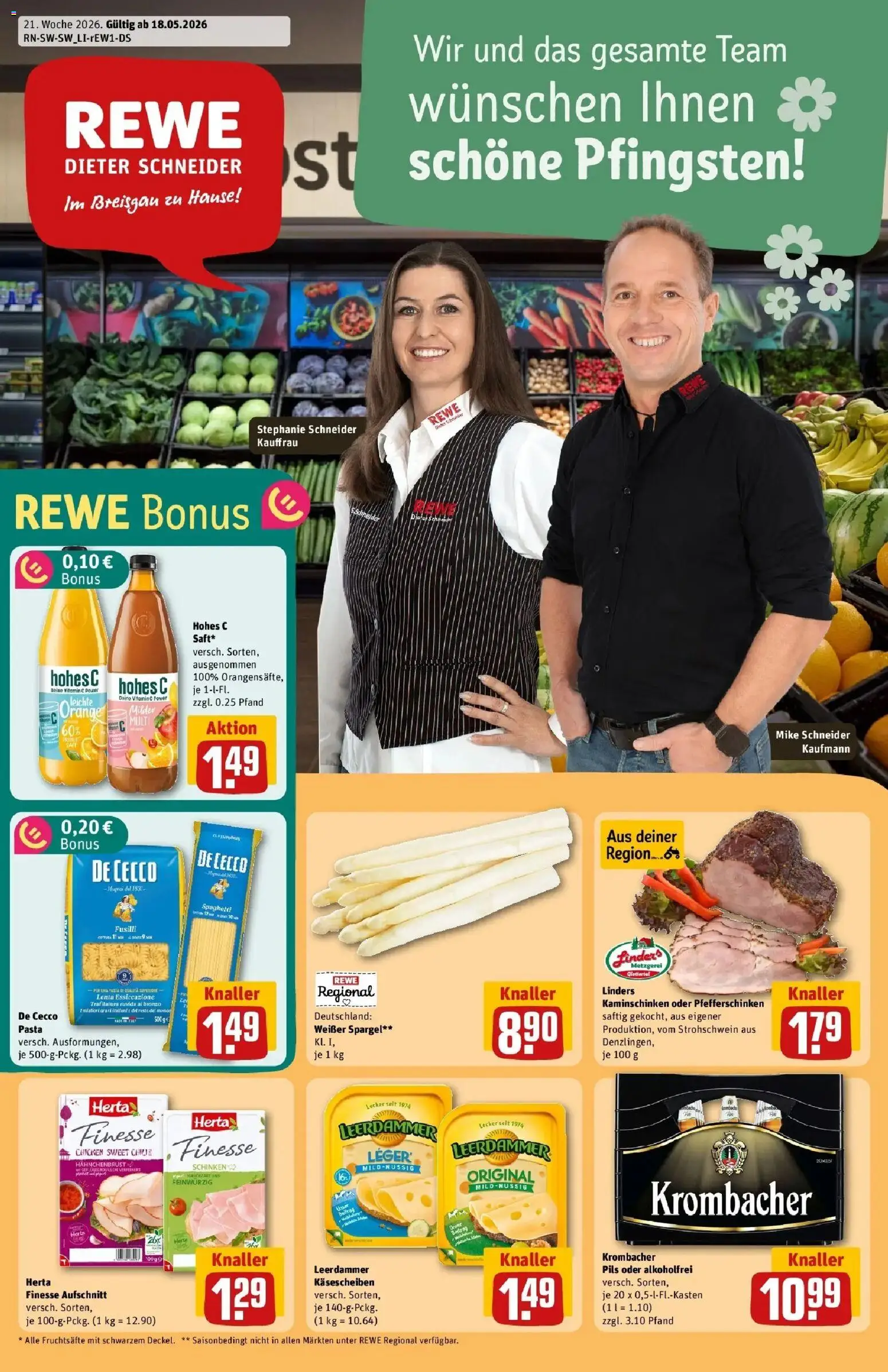 Vorschau von dem Prospekt des Geschäftes Rewe, gültig ab dem 17.05.2026