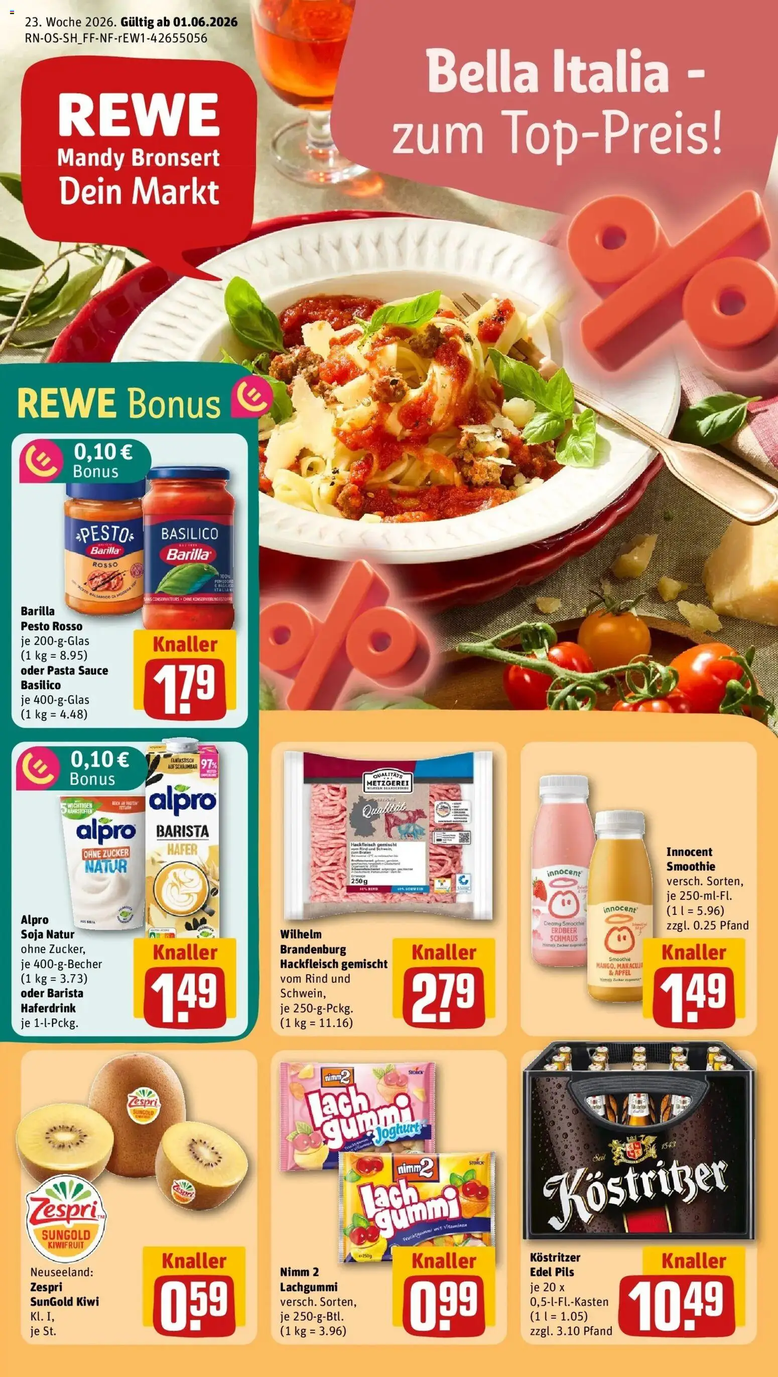 Vorschau von dem Prospekt des Geschäftes Rewe, gültig ab dem 01.06.2026