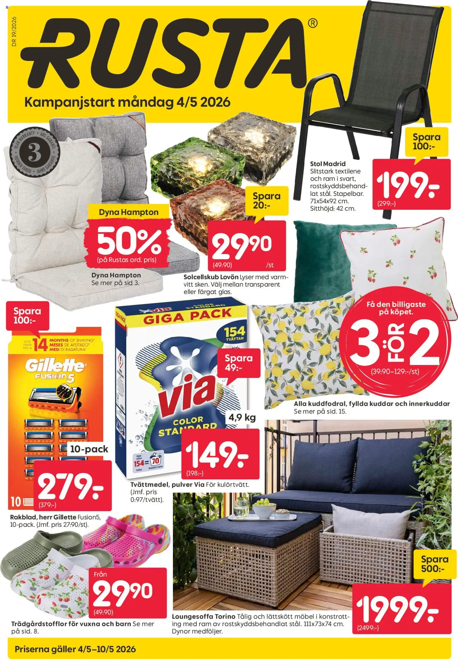 Förhandsgranska reklamblad Rusta erbjudanden från butik Rusta gäller från 04/05/2026