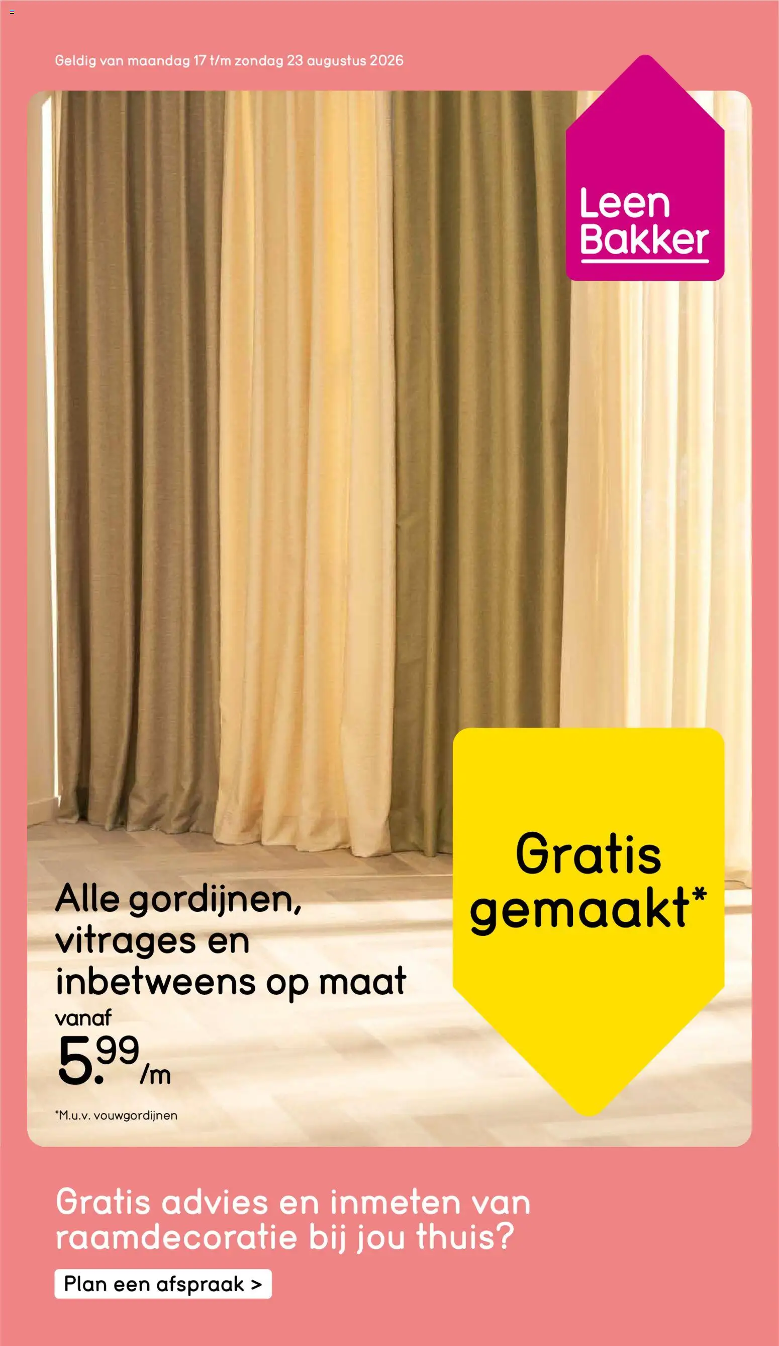 Voorbeeld van Leen Bakker folder van winkel Leen Bakker geldig vanaf 17-08-2026