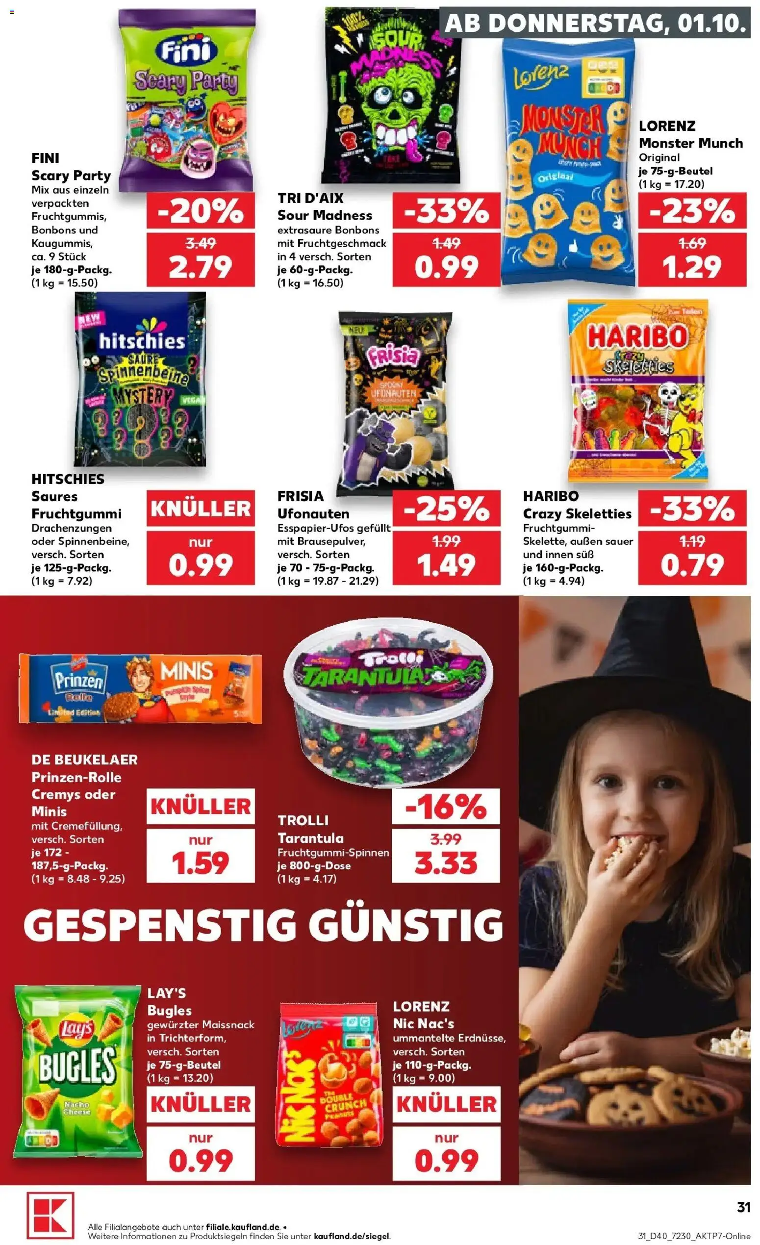 Vorschau von dem Prospekt des Geschäftes Kaufland, gültig ab dem 01.10.2026 - Haribo, Monster