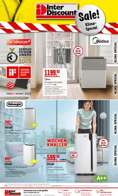 Vorschau des Merkblatts Interdiscount aktionen Klima vom Shop Interdiscount gültig von 22.06.2026 bis 05.07.2026