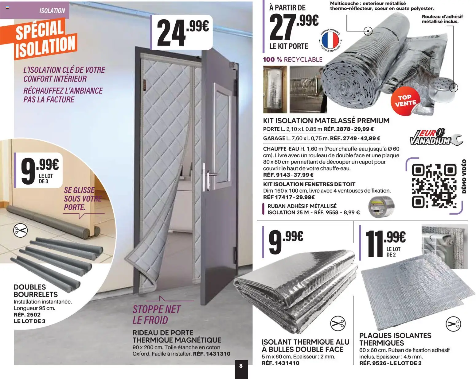 Prévisualisation de Shopix Catalogue Autome-Hiver 2026/2027 du magasin Shopix formulaire valide 01/09/2026 - Vidéo, Garage, Livre, Rideau, Clé, Coton, Isolant thermique, Rouleau