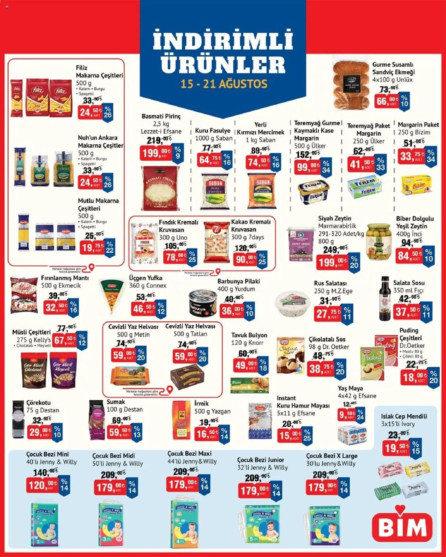 BİM BİM Katalog 15.08.2026 - Broşürünün önizlemesi