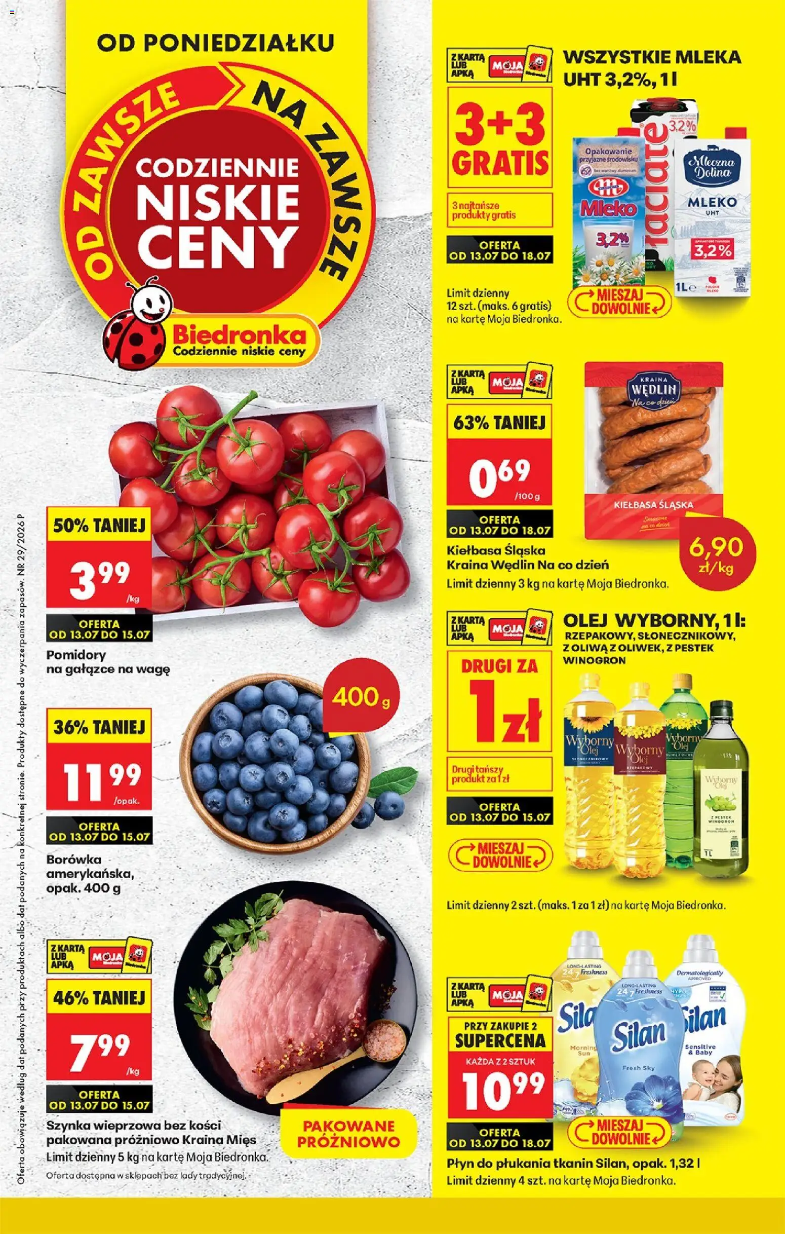 Pogląd gazetki "Biedronka gazetka od poniedziałku" ze sklepu Biedronka ważnej od 13.07.2026