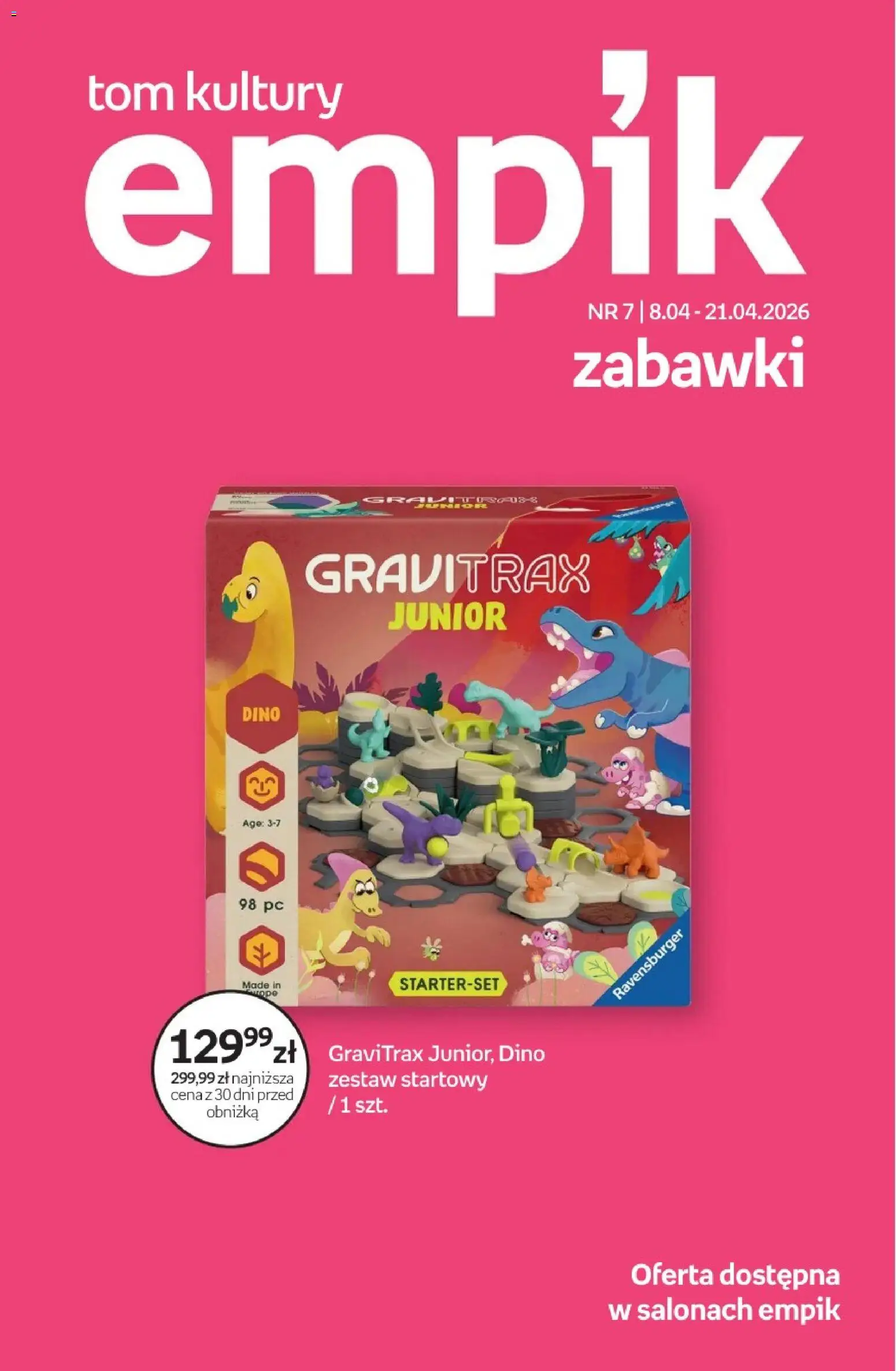 Pogląd gazetki "Empik promocje - Tom kultury Zabawki" ze sklepu Empik ważnej od 08.04.2026
