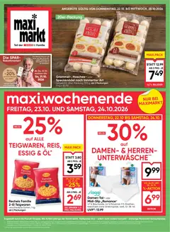 Vorschau der Angebote: Maximarkt Maximarkt Flugblatt gültig ab 22.10.2026