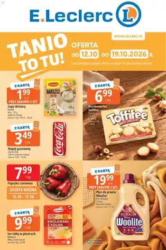Pogląd gazetki "E.Leclerc gazetka - Tanio To Tu" ze sklepu E.Leclerc ważnej od 12.10.2026