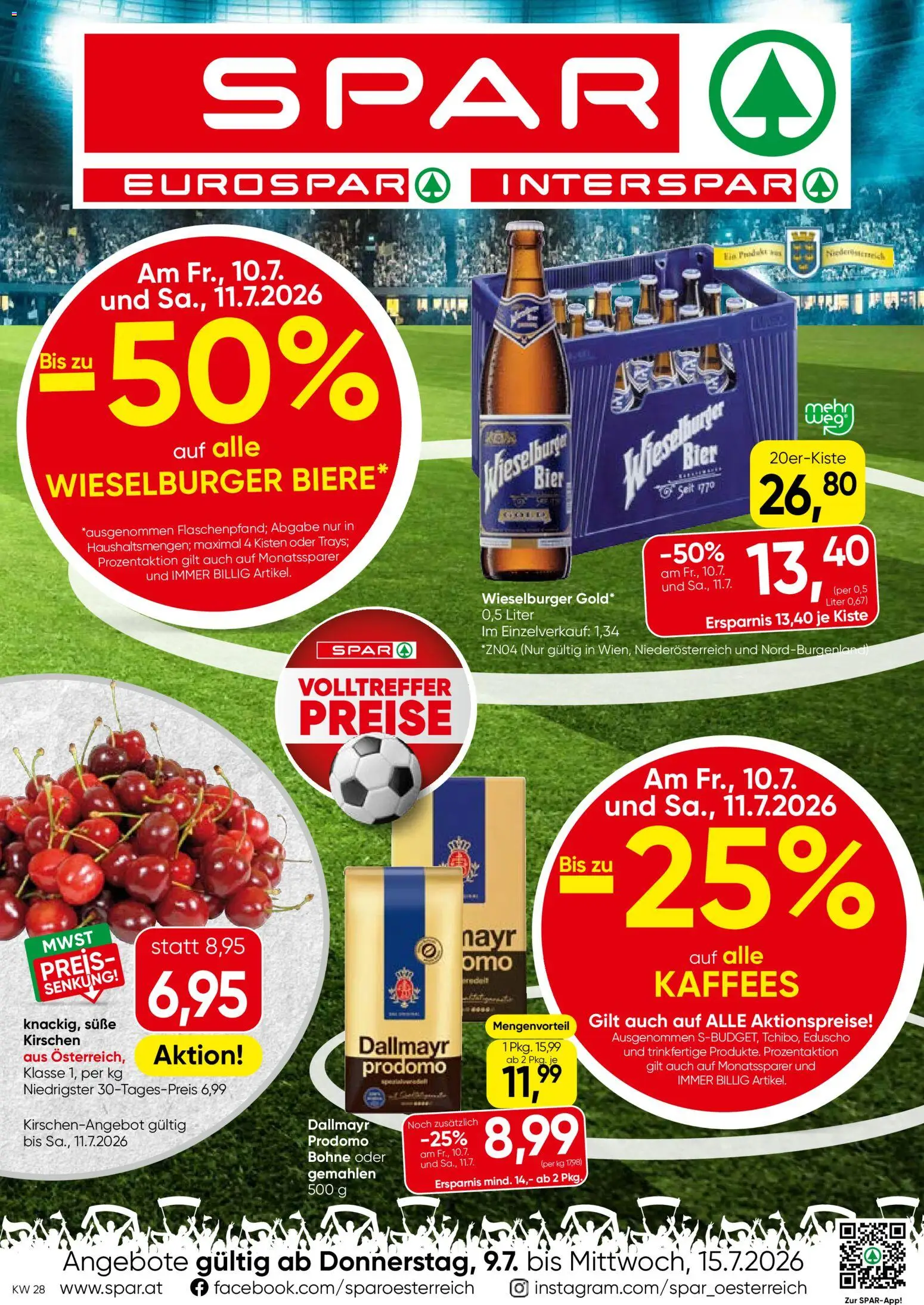 Vorschau der Angebote: Spar Spar Flugblatt - Niederösterreich gültig ab 09.07.2026