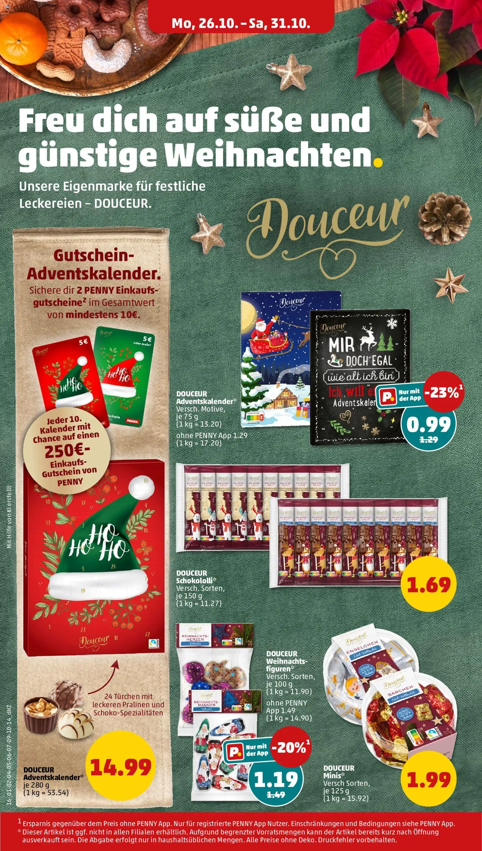 Vorschau von dem Prospekt des Geschäftes Penny, gültig ab dem 26.10.2026