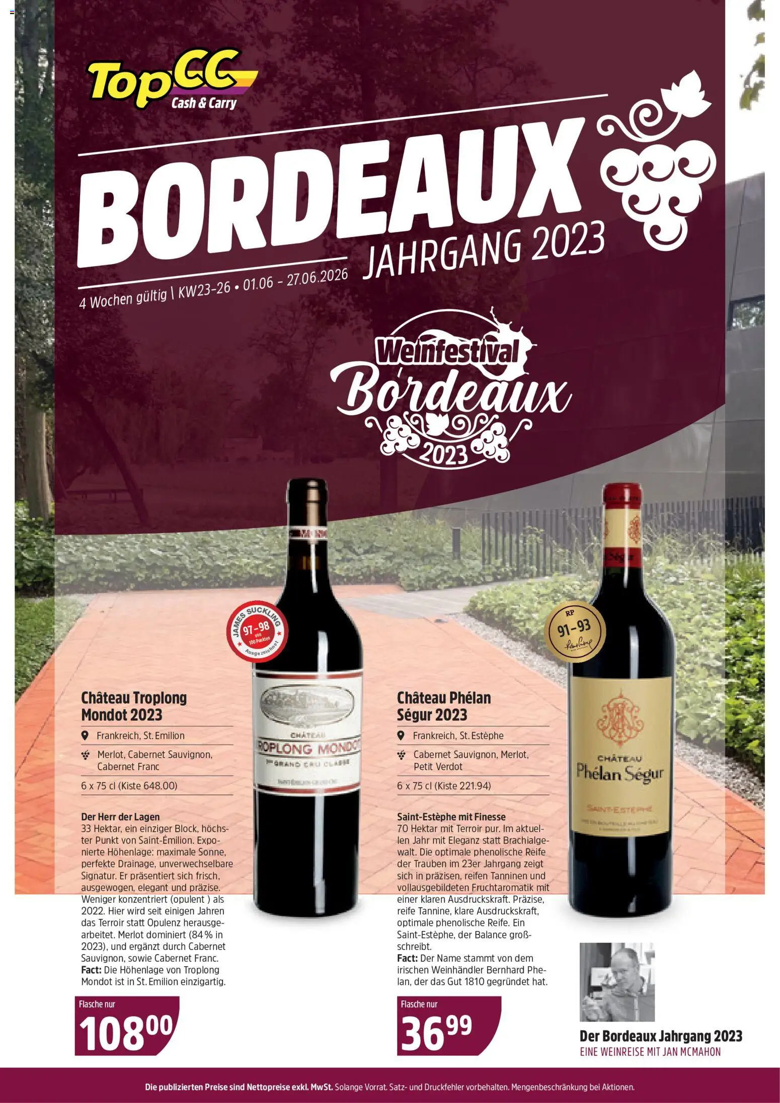 Vorschau des Merkblatts TopCC aktionen Weinfestival vom Shop TopCC gültig von 01.06.2026 bis 27.06.2026