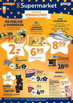 Kaupan K-Supermarket K-Supermarket tarjoukset esikatselu, voimassa 29/10/2026
