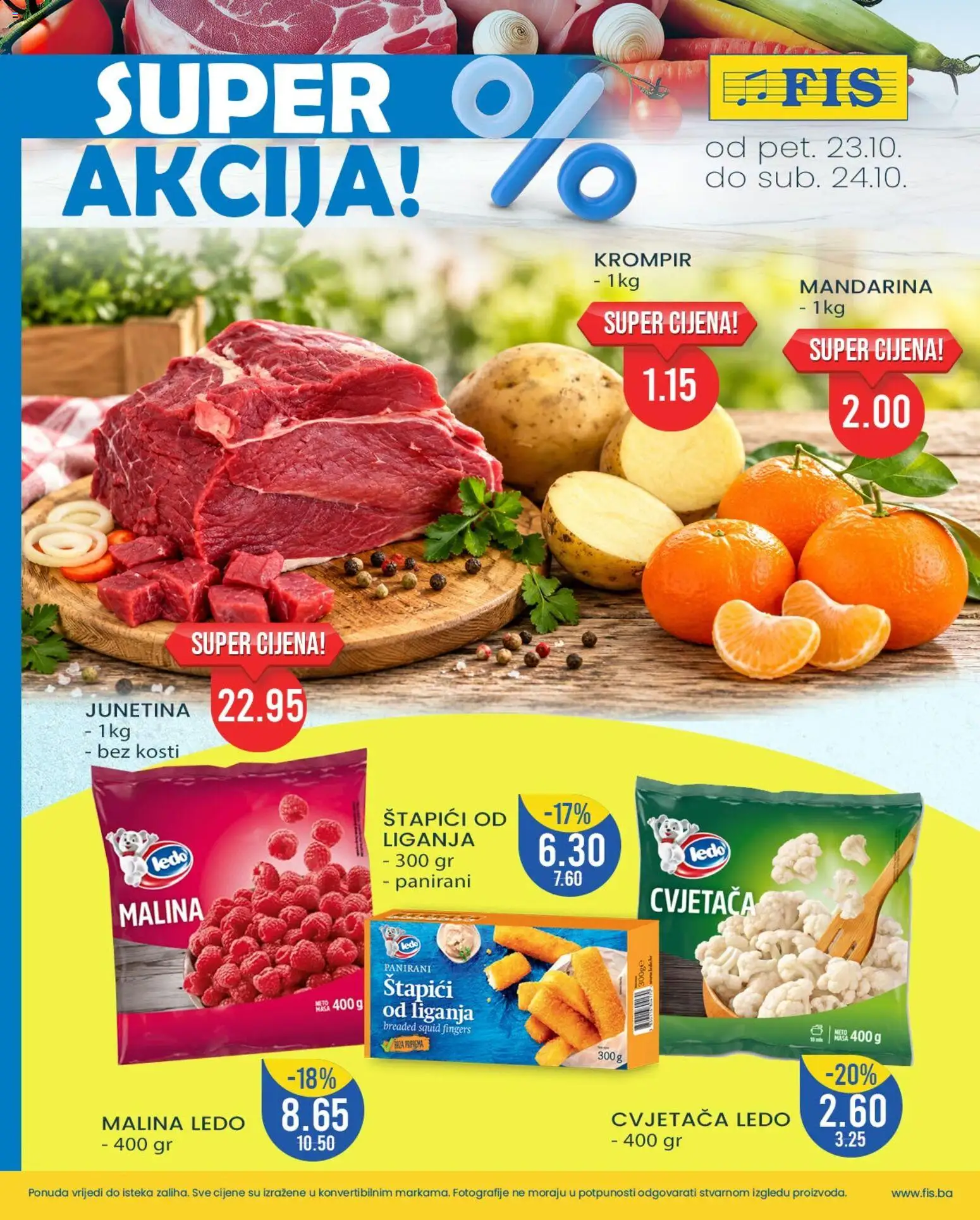 Pregled letka FIS super akcija trgovine FIS vrijedi od 23.10.2026