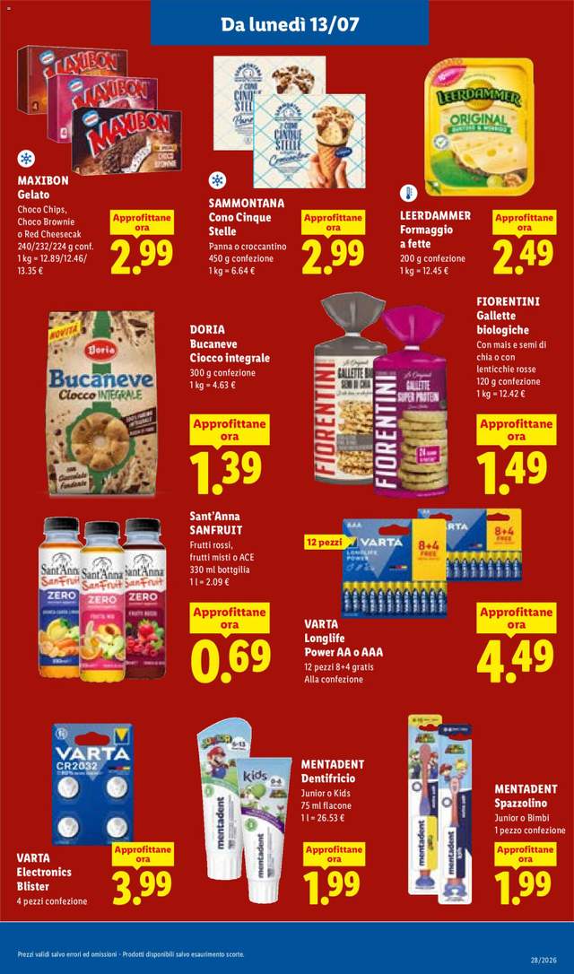 Nuovo volantino Lidl dal 09/07