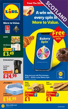 Preview of Lidl Weekly offers Scotland valid from 30/07/2026