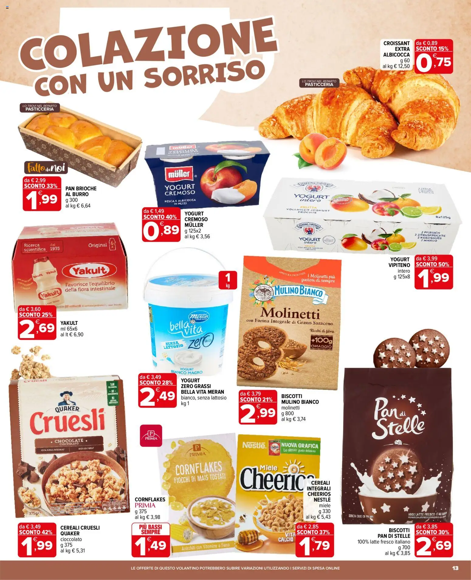 Anteprima dell'opuscolo Iperal volantino Monza dal negozio Iperal valido da 28/10/2026 - Mango, Pesca, Croissant, Cereali, Farina, Fiocchi, Farina integrale, Senza lattosio