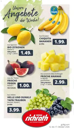 Vorschau von dem Prospekt des Geschäftes Rewe, gültig ab dem 12.10.2026