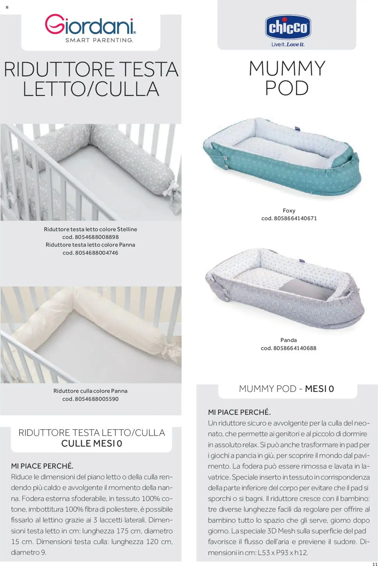 Anteprima dell'opuscolo Catalogo Camarette e Lettini dal negozio Prenatal valido da 01/01/2025 - Letto, Panna, Culla, Lettino