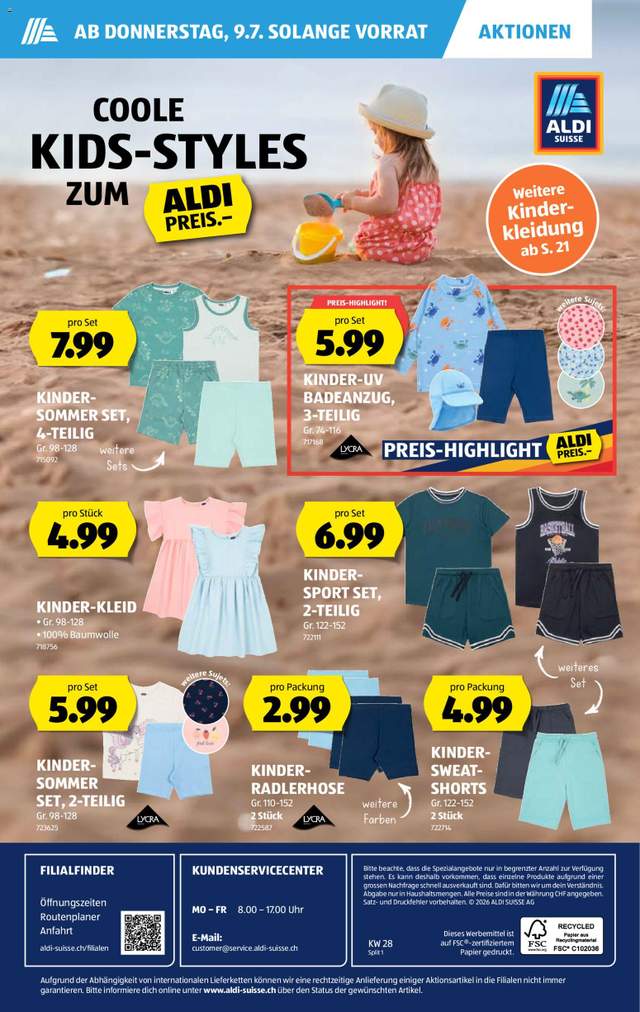 Neue Aldi Aktionen ab 09.07.