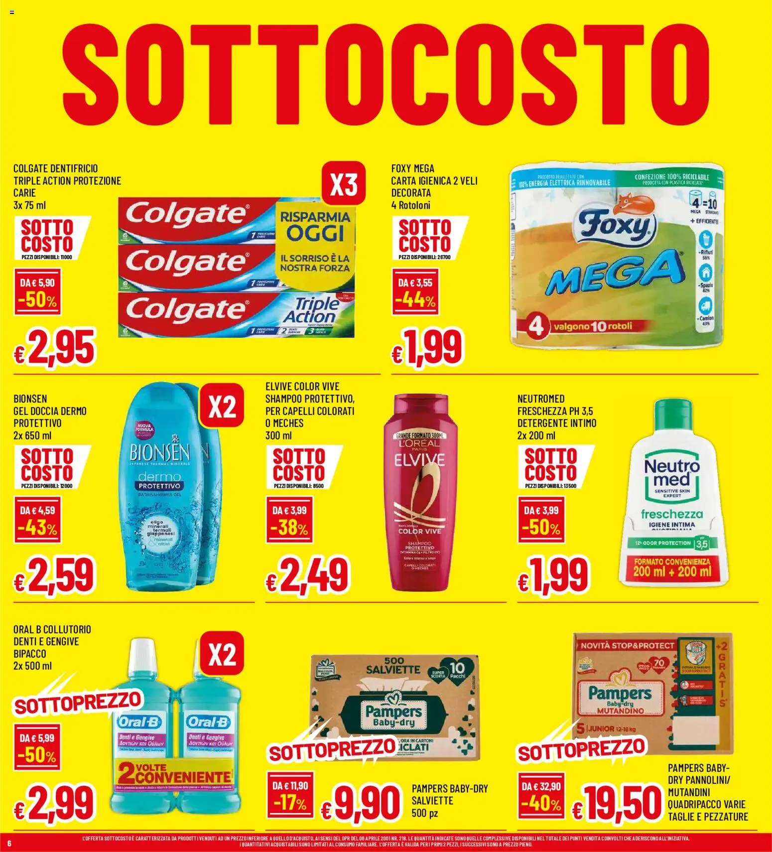 Anteprima dell'opuscolo Famila volantino Biella dal negozio Famila valido da 03/09/2026 - Shampoo, Doccia, Carta igienica, Pampers, Intimo, Detergente, Gel doccia, Igiene intima