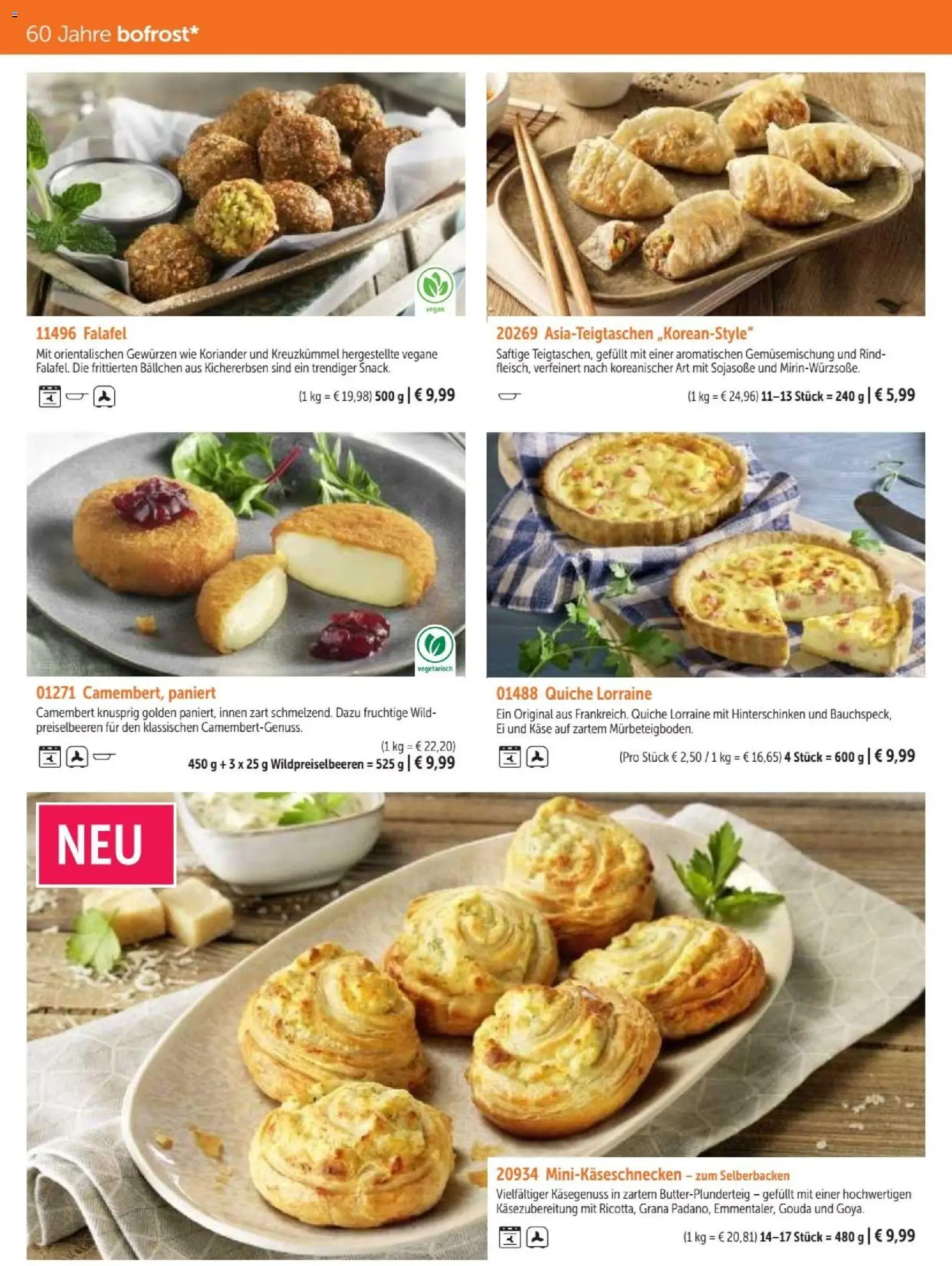Vorschau von dem Prospekt des Geschäftes Bofrost, gültig ab dem 07.09.2026 - Käse, Camembert, Preiselbeeren, Gouda, Sojasoße