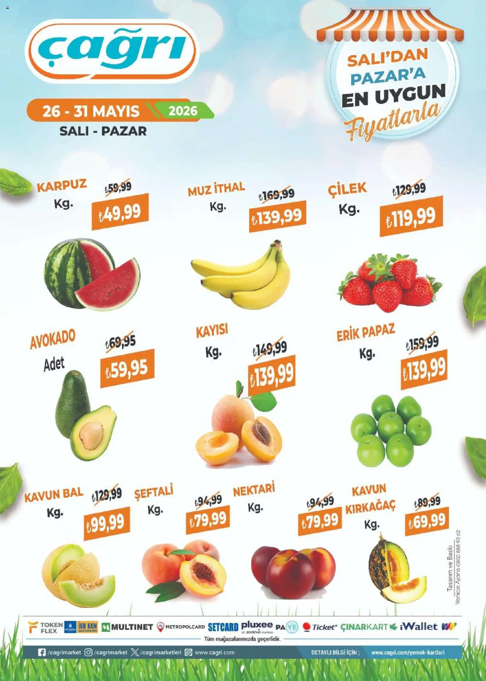 Çağrı Market Çağrı Market - Manav Katalog 26.05.2026 - Broşürünün önizlemesi