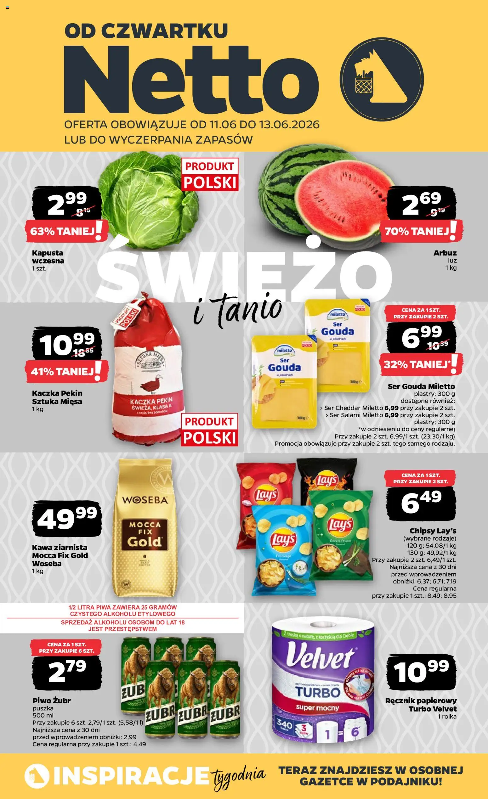 Pogląd gazetki "Netto gazetka od czwartku spożywcza" ze sklepu Netto ważnej od 11.06.2026