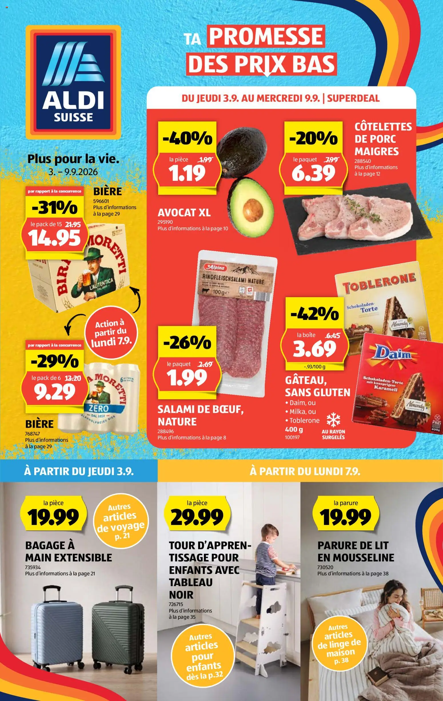 Vorschau des Merkblatts Aldi aktionen FR vom Shop Aldi gültig von 03.09.2026 bis 09.09.2026