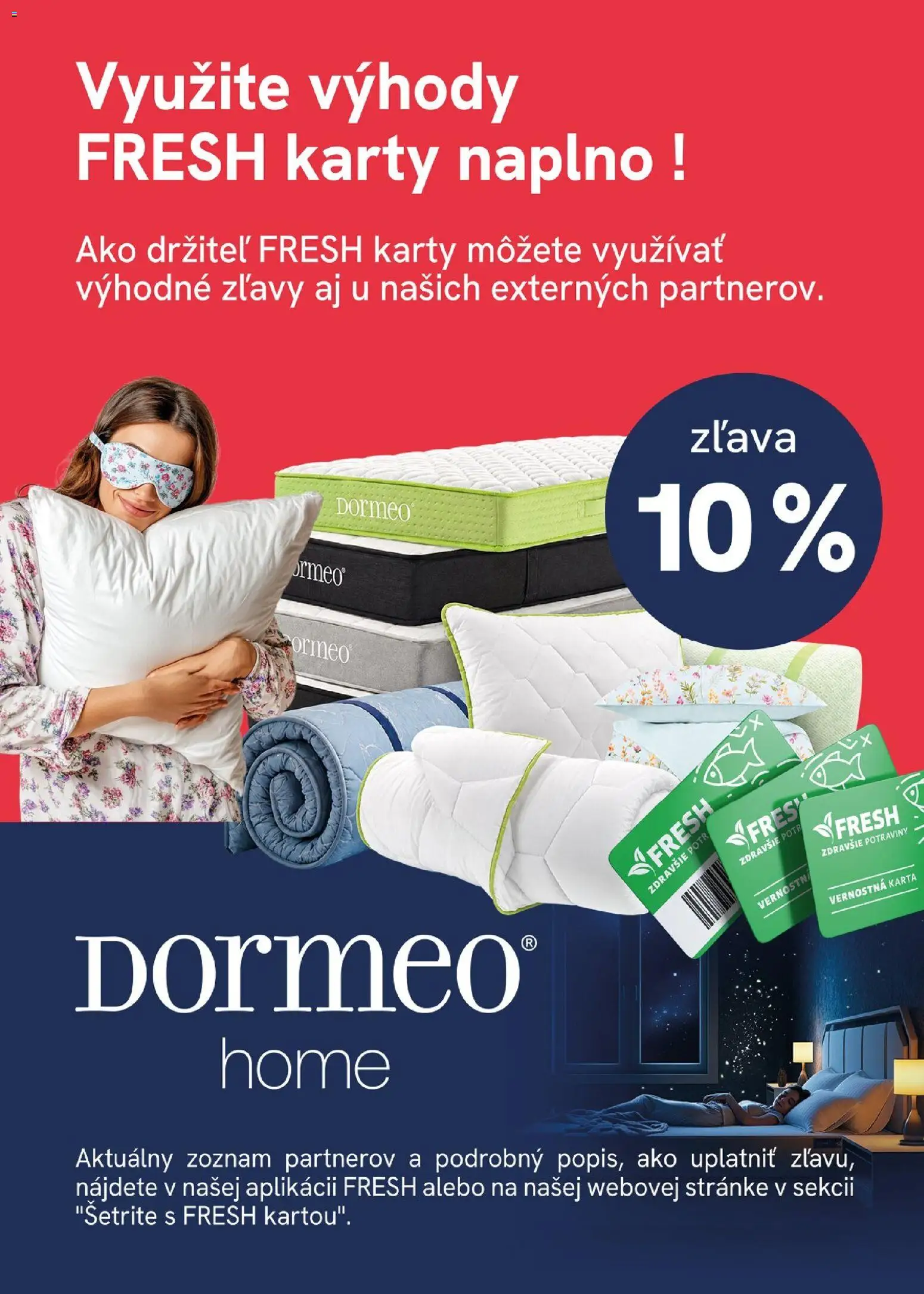 Náhľad Fresh letáku platného od 08.10.2026 - Dormeo