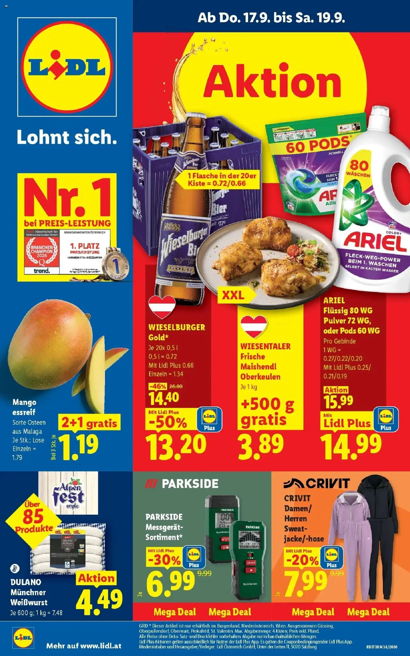 Vorschau der Angebote: Lidl Lidl Flugblatt - Wien gültig ab 13.09.2026