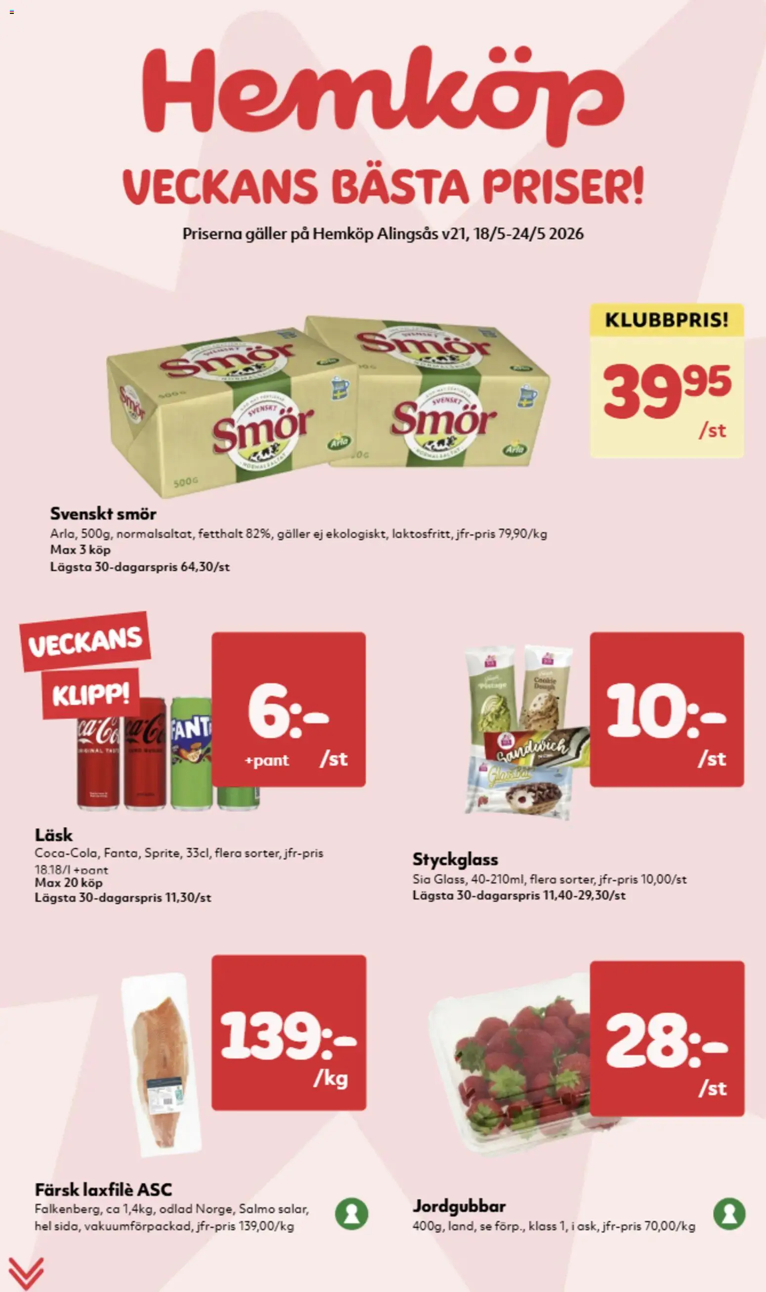 Förhandsgranska reklamblad Hemköp erbjudanden från butik Hemköp gäller från 18/05/2026