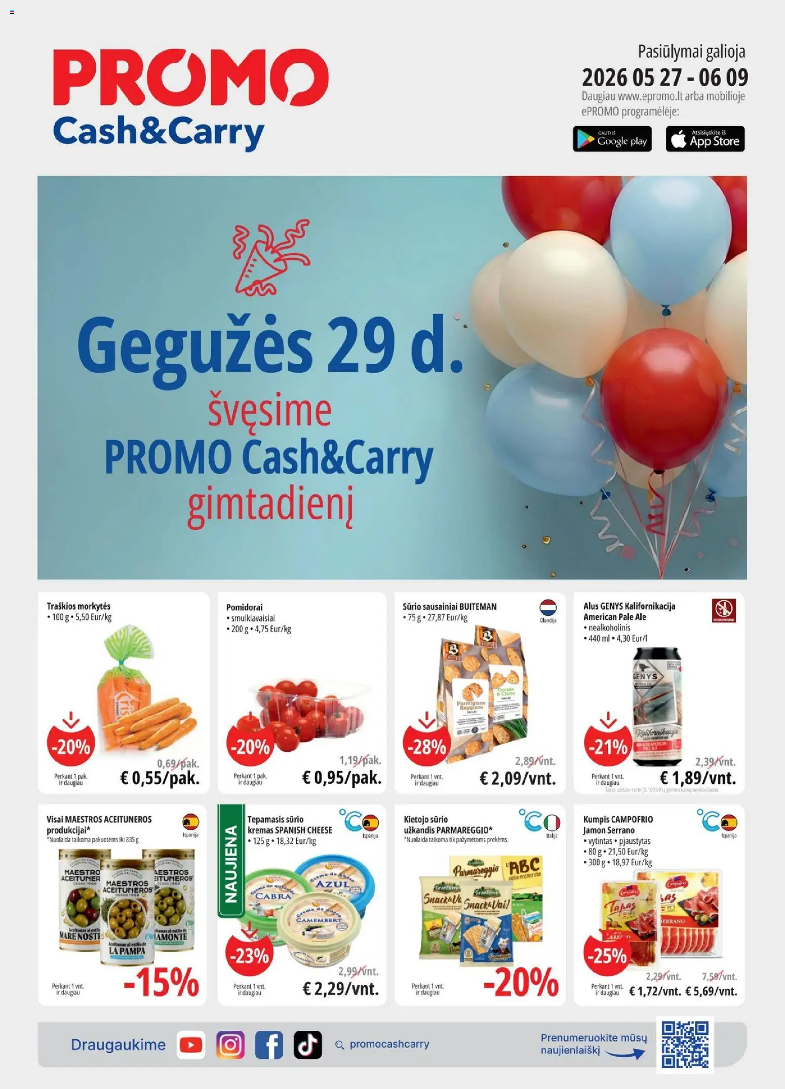 ePromo parduotuvės leidinio ePromo leidinys galiojančio nuo 2026.05.27 peržiūra