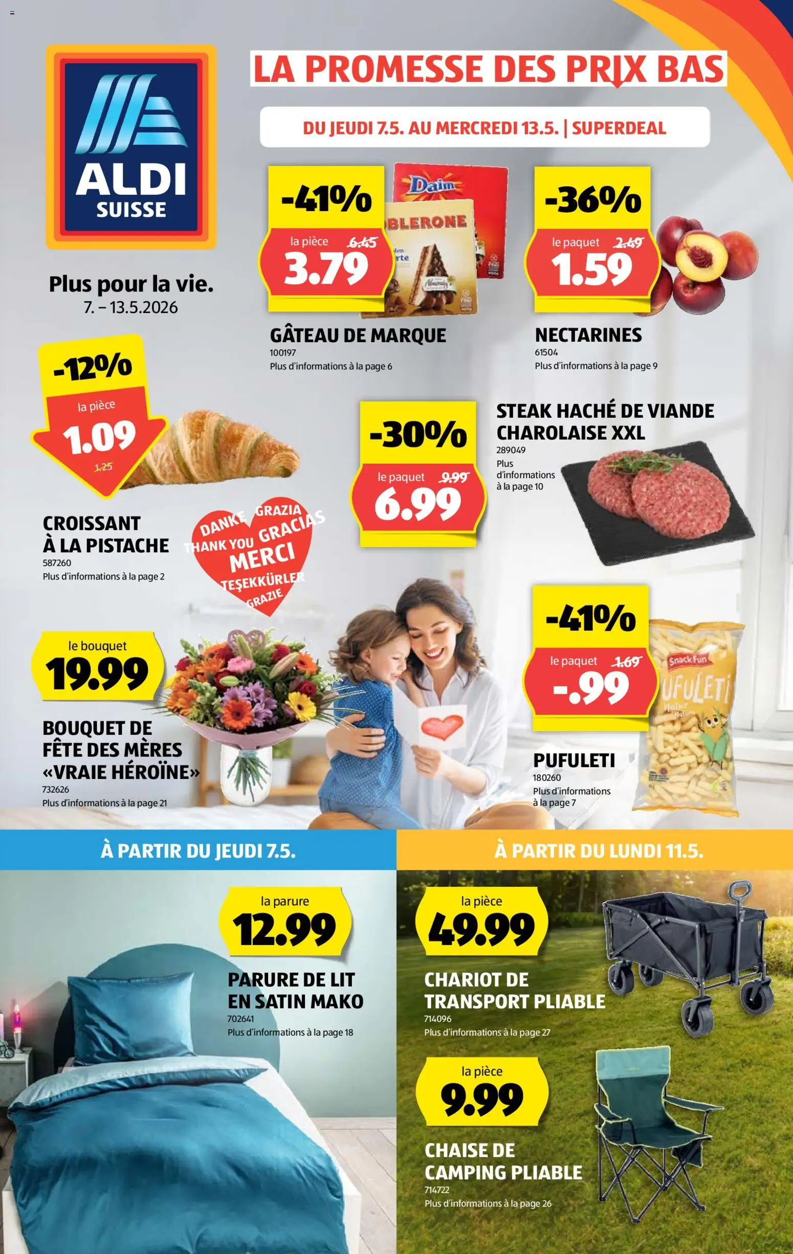 Vorschau des Merkblatts Aldi aktionen FR vom Shop Aldi gültig von 07.05.2026 bis 13.05.2026