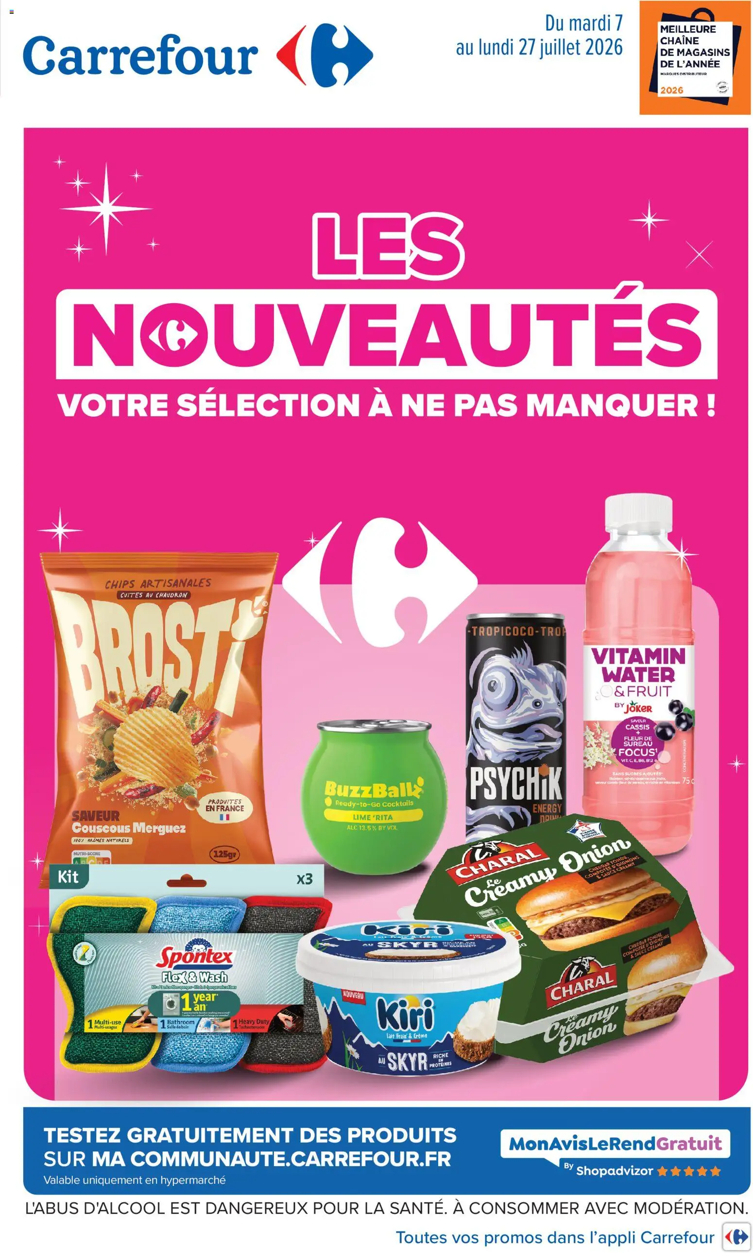 Prévisualisation de Carrefour Les nouveautés de juillet du magasin Carrefour formulaire valide 07/07/2026