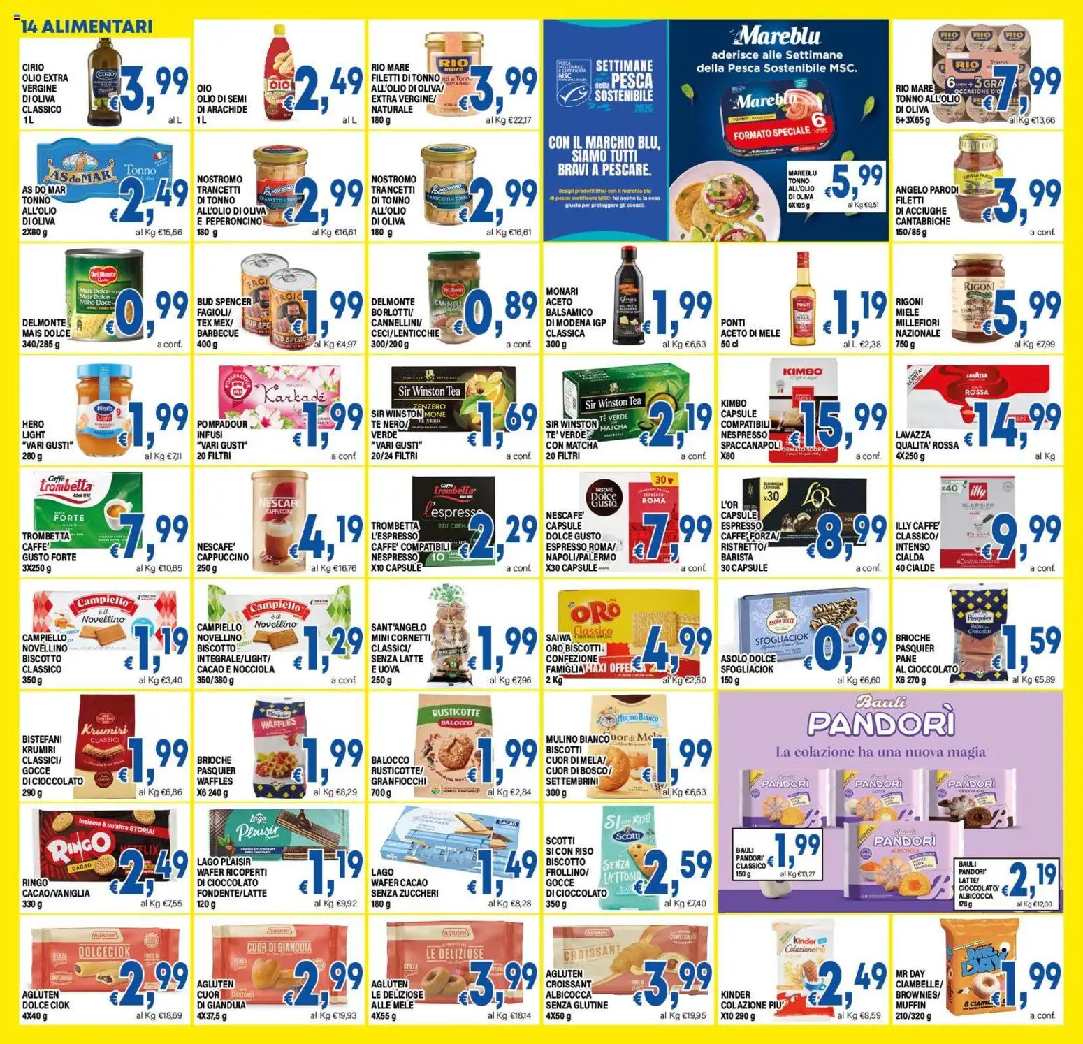 Anteprima dell'opuscolo DEM volantino dal negozio DEM valido da 23/10/2026 - Crema, Senza glutine, Biscotti, Pane, Barbecue, Pesca, Tè verde, Kimbo