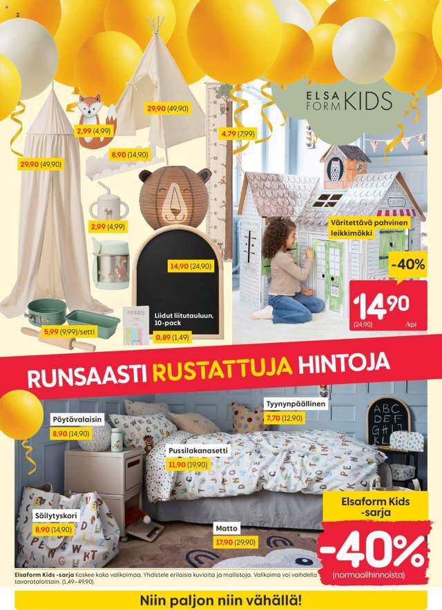 Uusi Rusta tarjouslehti alkaen 19/10
