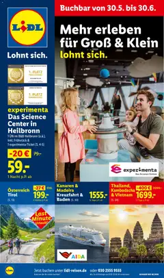 Vorschau von dem Prospekt des Geschäftes Lidl Reisen, gültig ab dem 30.05.2026