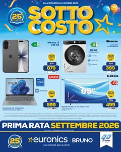 Anteprima dell'opuscolo Euronics volantino Anniversario dal negozio Euronics valido da 08/05/2026