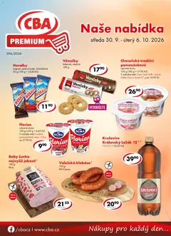 Náhled nabídky: CBA CBA leták - Premium platný od 30.09.2026