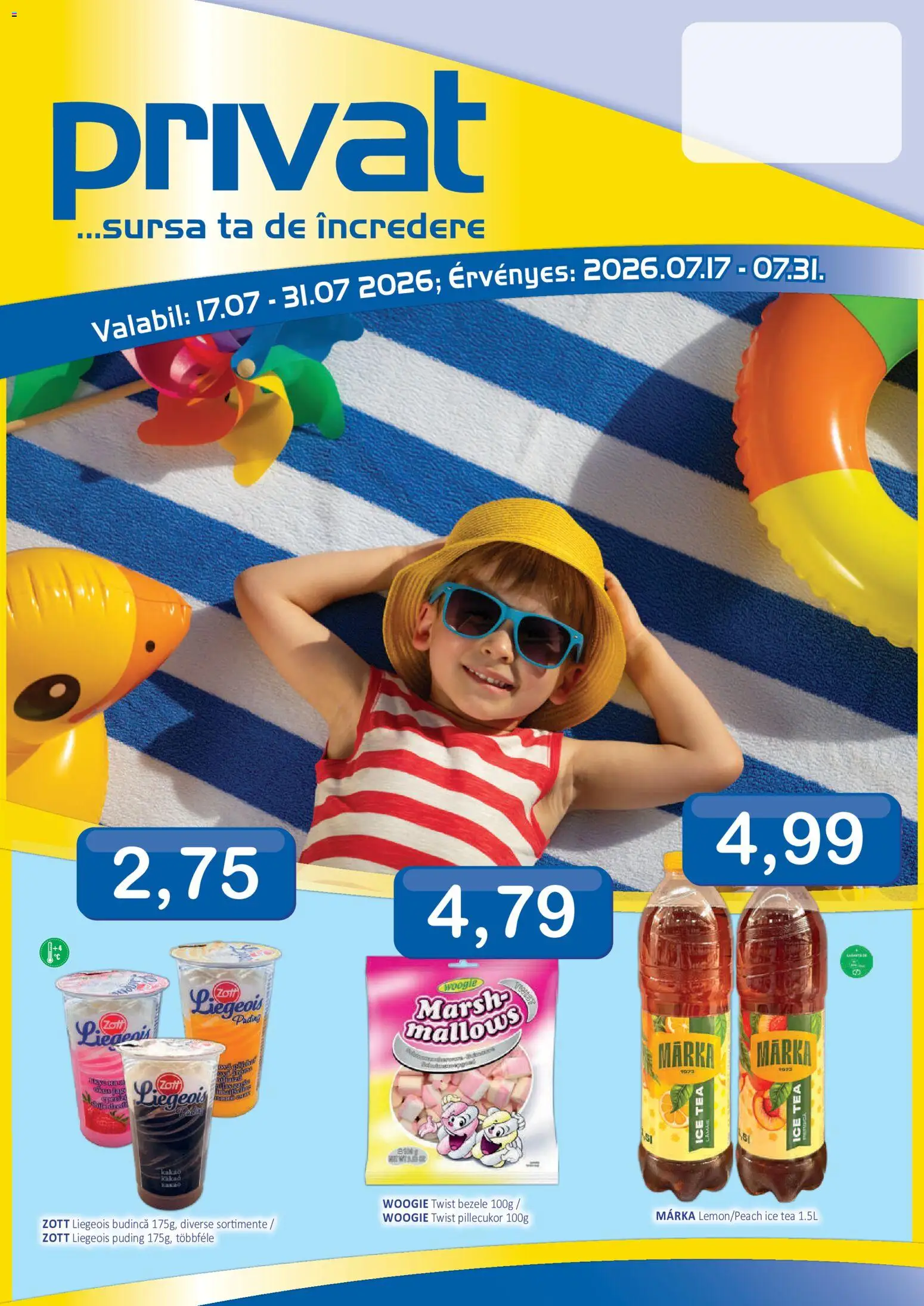Previzualizarea de cataloage: CBA CBA Catalog Privat valabil de la 17.07.2026 - Budincă, Ice tea