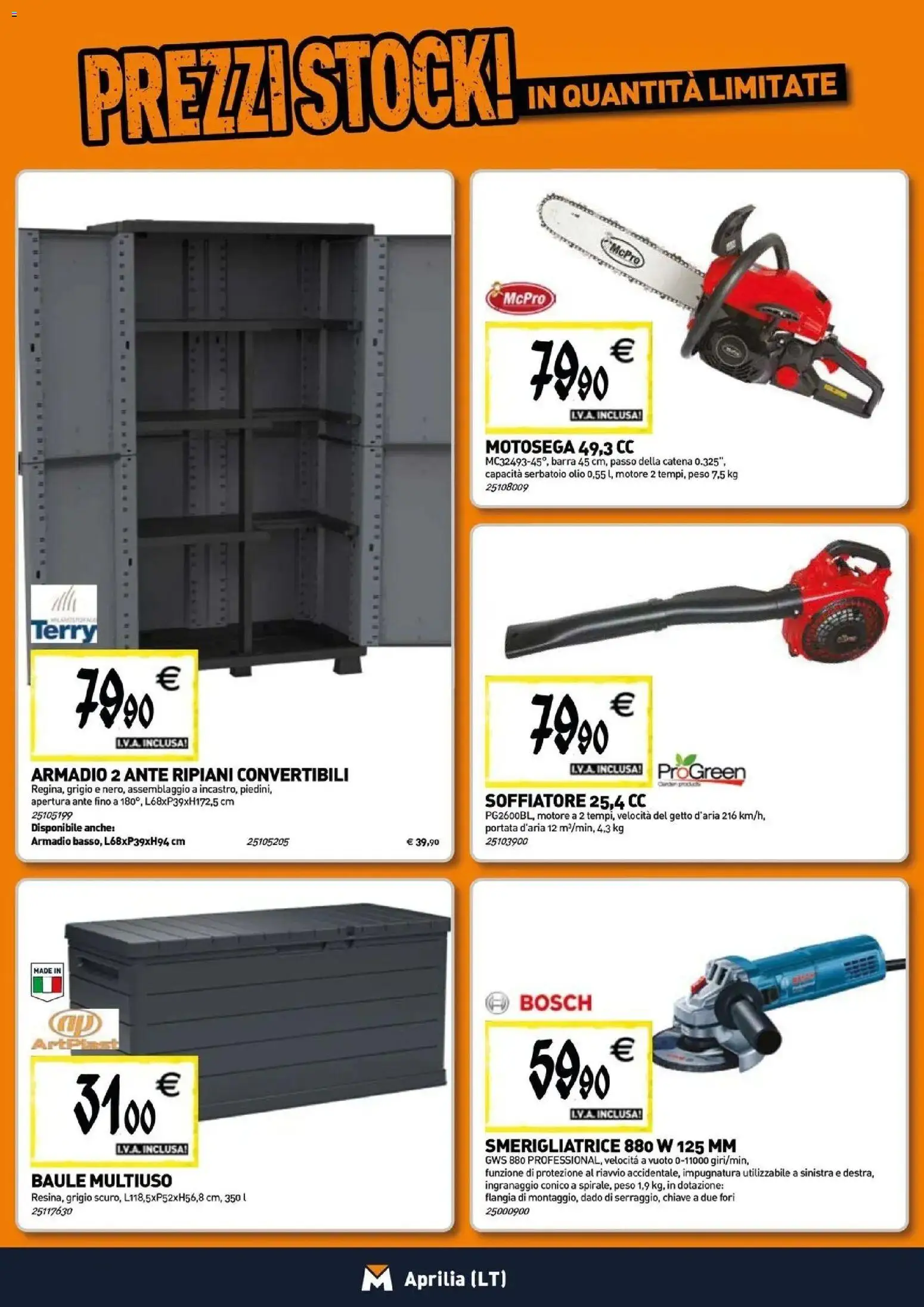 Anteprima dell'opuscolo TECNOMAT catalogo Aprilia dal negozio TECNOMAT valido da 29/10/2026