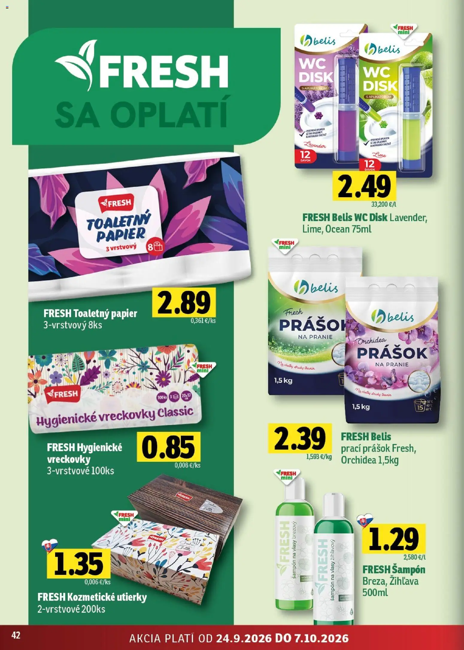 Náhľad Fresh letáku platného od 24.09.2026