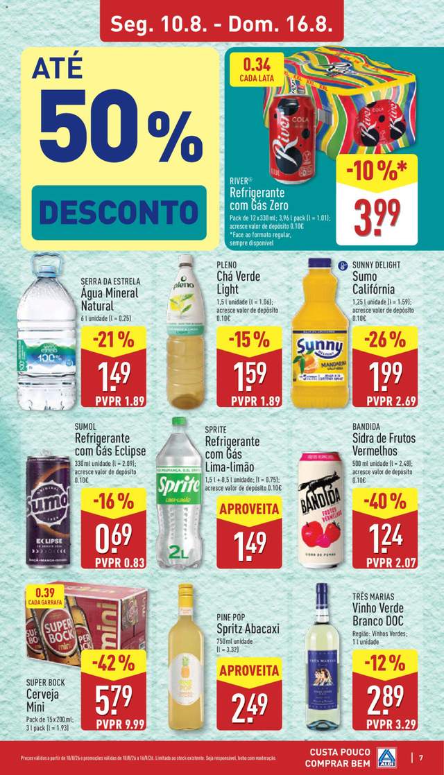 Novo folheto Aldi a partir de 10/08
