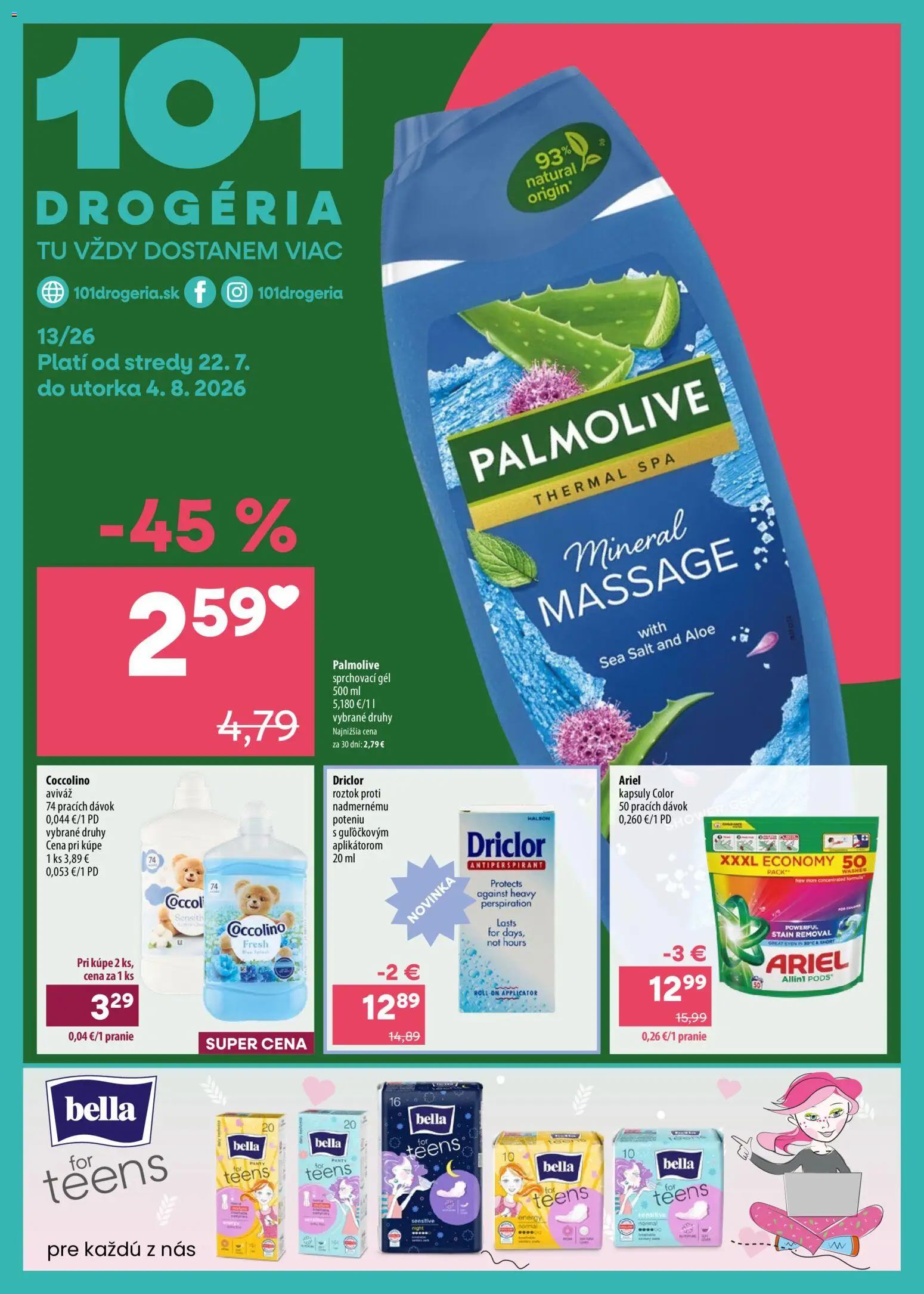 Náhľad 101 drogerie letáku platného od 22.07.2026