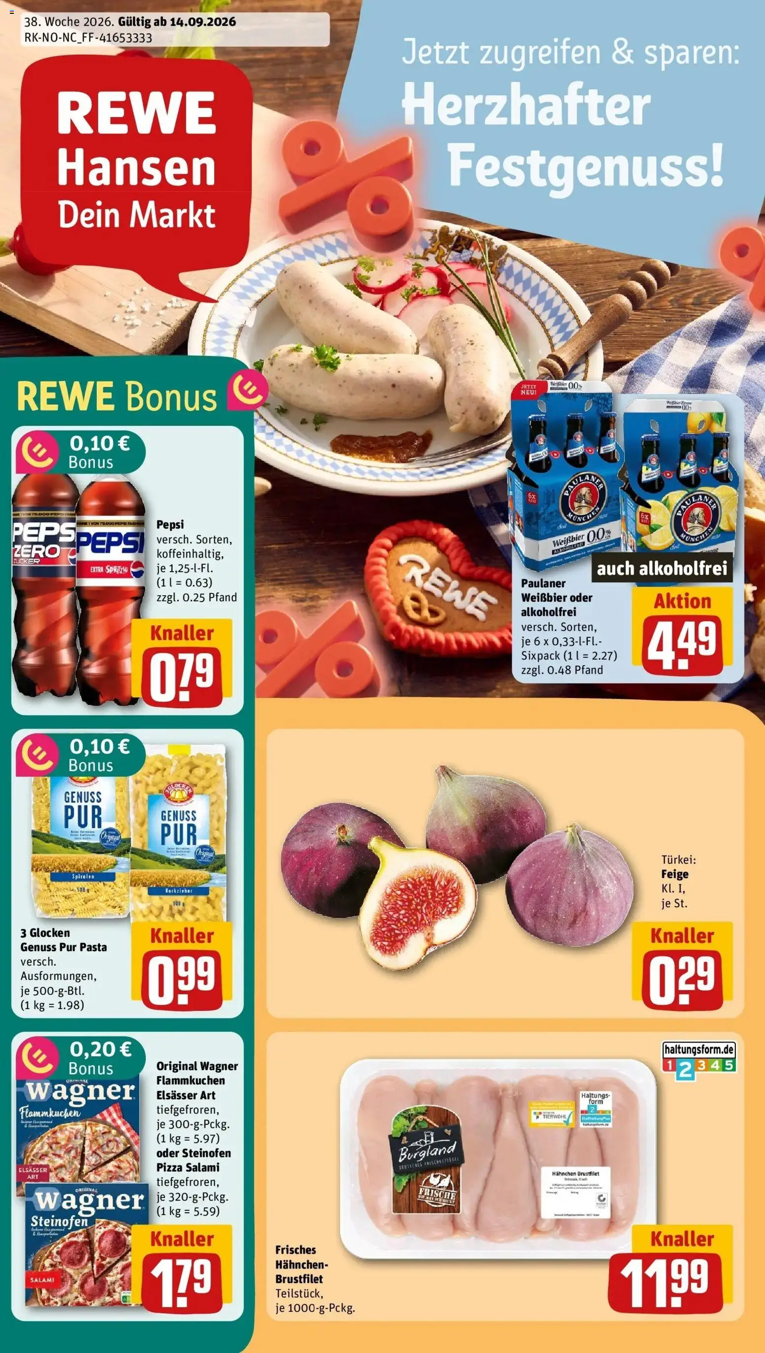 Vorschau von dem Prospekt des Geschäftes Rewe, gültig ab dem 14.09.2026