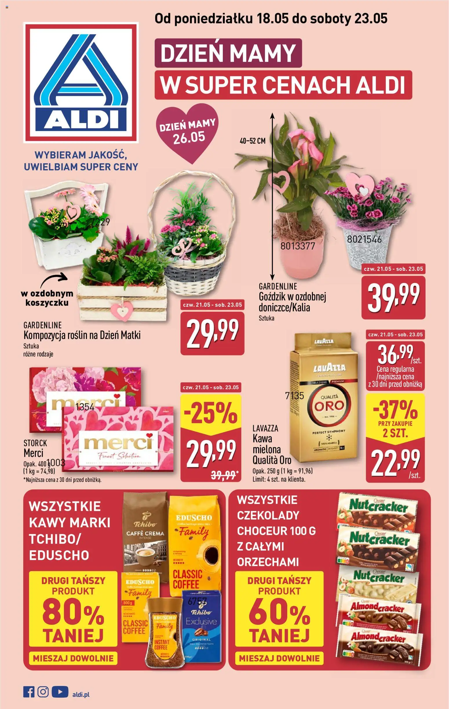 Pogląd gazetki "Aldi gazetka - Dzień mamy" ze sklepu Aldi ważnej od 18.05.2026
