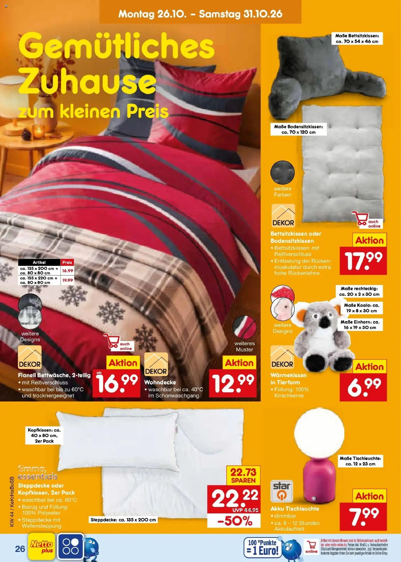 Vorschau von dem Prospekt des Geschäftes Netto Marken-Discount, gültig ab dem 26.10.2026