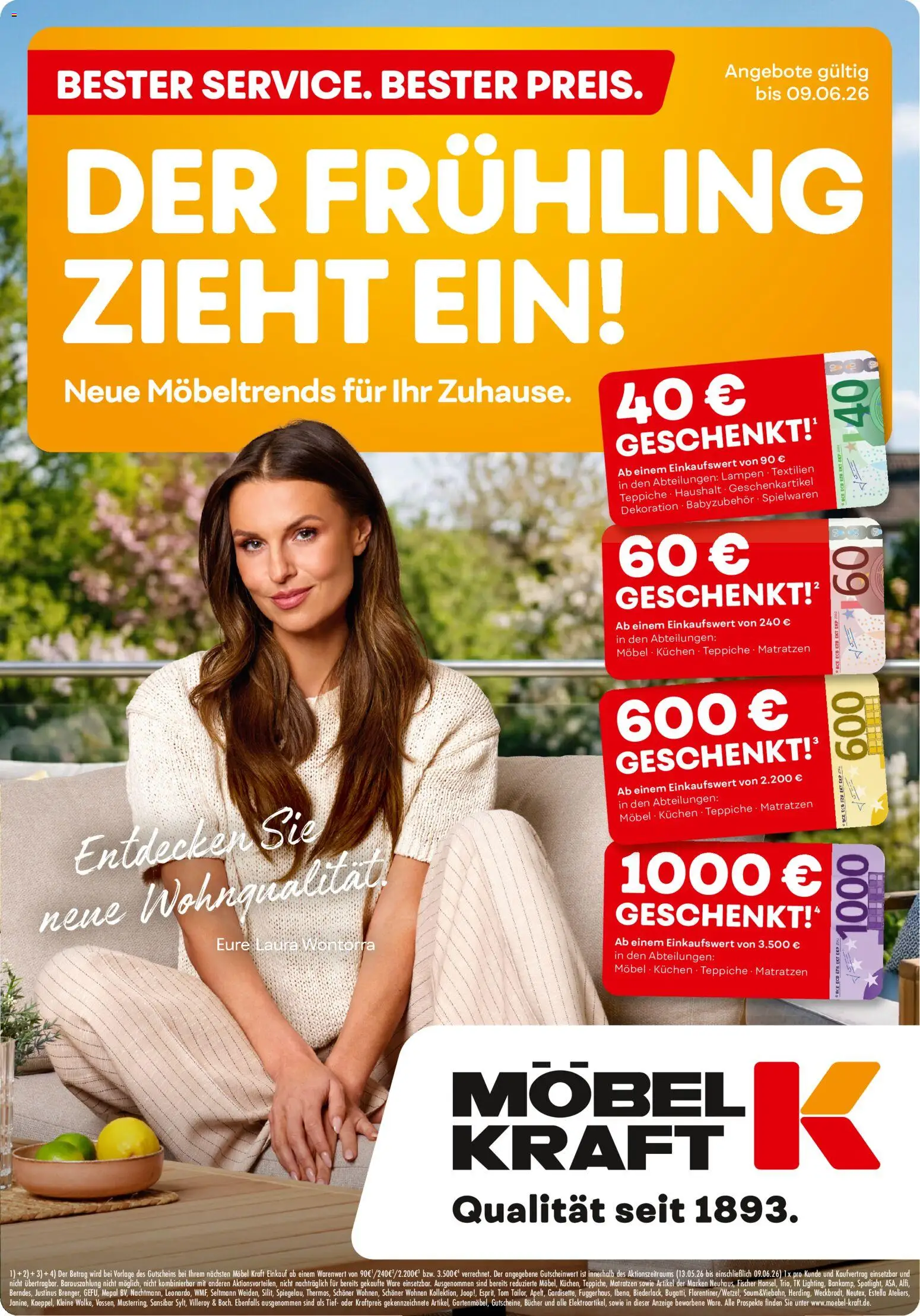 Vorschau von dem Prospekt des Geschäftes Möbel Kraft, gültig ab dem 20.05.2026